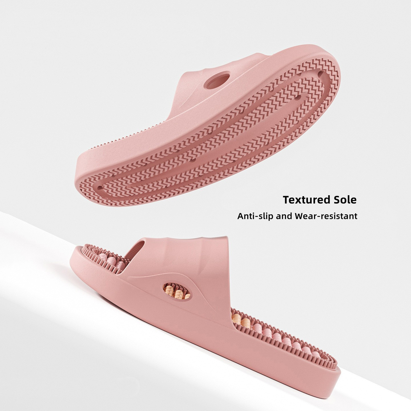 夏用男女兼用マッサージスリッパ、柔らかく快適なカップル向け滑 - Men'S Shoes With Platform のレビューと価格