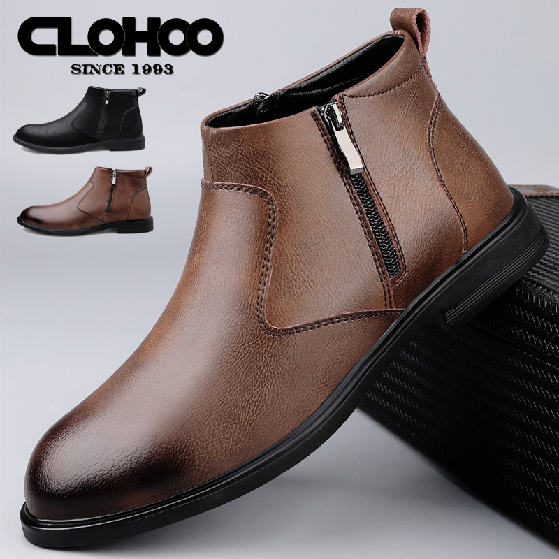 CLOHOO 手作りメンズブーツ ビジネスカジュアル 牛革  - Men'S Shoes Hugo Boss のレビューと価格