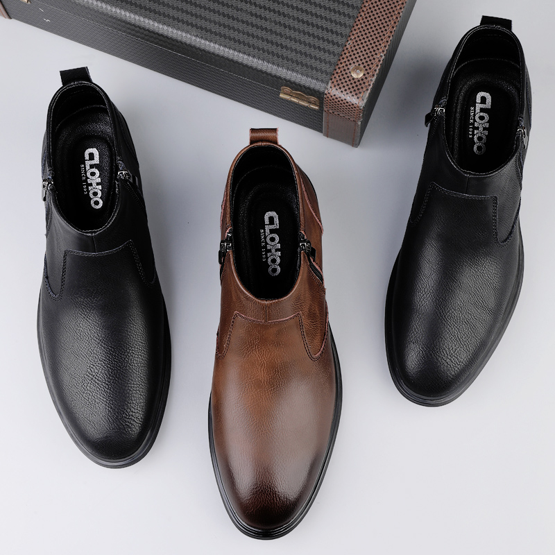 CLOHOO 手作りメンズブーツ ビジネスカジュアル 牛革  - Men'S Shoes Hugo Boss のレビューと価格