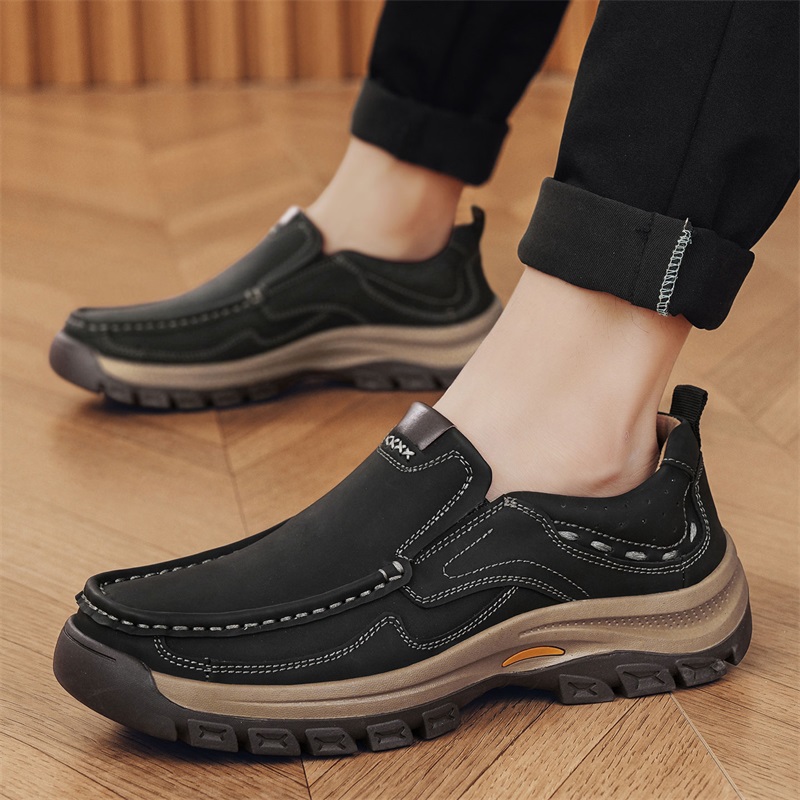 ブランドメンズシューズ高品質本革メンズカジュアルシューズスリ - Men'S Shoes Quality Brands のレビューと価格