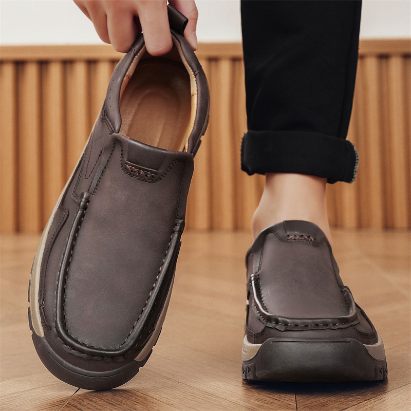 ブランドメンズシューズ高品質本革メンズカジュアルシューズスリ - Men'S Shoes Quality Brands のレビューと価格