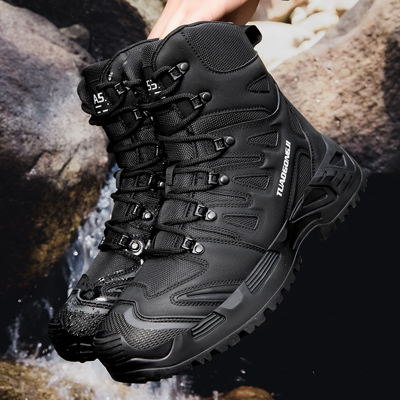 メンズ大型アウトドア戦術訓練ハイキングシューズ（野外訓練・荒 - Men'S Shoes Hiking のレビューと価格